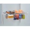 imageRubbermaid Configurations Sliding Basket for Closet Drawer Organization White Sturdy Slide Out Basket for HomeLaundryBathroomMudroomPantryLinen ClosetWhite