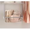imageRubbermaid Configurations Sliding Basket for Closet Drawer Organization White Sturdy Slide Out Basket for HomeLaundryBathroomMudroomPantryLinen ClosetWhite