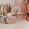 imageRubbermaid Configurations Sliding Basket for Closet Drawer Organization White Sturdy Slide Out Basket for HomeLaundryBathroomMudroomPantryLinen ClosetWhite