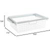 imageRubbermaid Configurations Sliding Basket for Closet Drawer Organization White Sturdy Slide Out Basket for HomeLaundryBathroomMudroomPantryLinen ClosetWhite