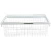 imageRubbermaid Configurations Sliding Basket for Closet Drawer Organization White Sturdy Slide Out Basket for HomeLaundryBathroomMudroomPantryLinen ClosetWhite