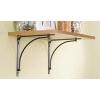 imageRubbermaid Decorative Shelf Bracket 6 x 8Inch Arch Black Stylish Shelving Organization System Asymmetrical design