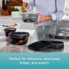 imageRubbermaid EasyFindLids Food Storage Containers in SpecialEdition Insignia Blue 42 PieceGrey