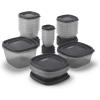 imageRubbermaid EasyFindLids Food Storage Containers in SpecialEdition Insignia Blue 42 PieceGrey