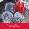 imageRubbermaid EasyFindLids Food Storage Containers in SpecialEdition Insignia Blue 42 PieceRed