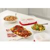 imageRubbermaid EasyFindLids Food Storage Containers in SpecialEdition Insignia Blue 42 PieceRed
