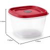 imageRubbermaid EasyFindLids Food Storage Containers in SpecialEdition Insignia Blue 42 PieceRed