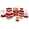 imageRubbermaid EasyFindLids Food Storage Containers in SpecialEdition Insignia Blue 42 PieceRed