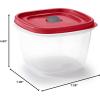 imageRubbermaid EasyFindLids Food Storage Containers in SpecialEdition Insignia Blue 42 PieceRed