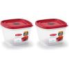 imageRubbermaid EasyFindLids Food Storage Containers in SpecialEdition Insignia Blue 42 PieceRed