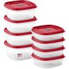 imageRubbermaid EasyFindLids Food Storage Containers in SpecialEdition Insignia Blue 42 PieceRed