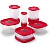 imageRubbermaid EasyFindLids Food Storage Containers in SpecialEdition Insignia Blue 42 PieceRed