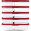 imageRubbermaid EasyFindLids Food Storage Containers in SpecialEdition Insignia Blue 42 PieceRed