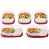imageRubbermaid EasyFindLids Food Storage Containers in SpecialEdition Insignia Blue 42 PieceRed