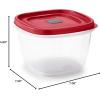 imageRubbermaid EasyFindLids Food Storage Containers in SpecialEdition Insignia Blue 42 PieceRed