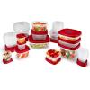 imageRubbermaid EasyFindLids Food Storage Containers in SpecialEdition Insignia Blue 42 PieceRed