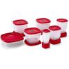 imageRubbermaid EasyFindLids Food Storage Containers in SpecialEdition Insignia Blue 42 PieceRed