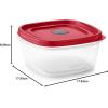 imageRubbermaid EasyFindLids Food Storage Containers in SpecialEdition Insignia Blue 42 PieceRed