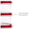 imageRubbermaid EasyFindLids Food Storage and Organization Containers 3Pack Racer Red BPAFree Microwave ampamp Dishwasher SafeRed
