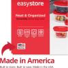 imageRubbermaid EasyStore Rectangle Square and Round Containers 34Piece Set Food Storage Containers Food Storage Containers with Lids