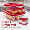 imageRubbermaid EasyStore Rectangle and Square Containers 22Piece Set Food Storage Containers Food Storage Containers with Lids
