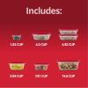 imageRubbermaid EasyStore Square and Round Containers 14Piece Set Food Storage Containers Food Storage Containers with Lids