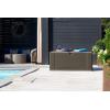 imageRubbermaid Extra Large Resin Outdoor Storage Deck Box with Seat 120 Gal Weather Resistant Brown Deck Organization for HomeBackyardPool ChemicalsToysGarden ToolsPorchPatio CushionsExtra Large