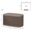 imageRubbermaid Extra Large Resin Outdoor Storage Deck Box with Seat 120 Gal Weather Resistant Brown Deck Organization for HomeBackyardPool ChemicalsToysGarden ToolsPorchPatio CushionsMedium