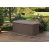 imageRubbermaid Extra Large Resin Outdoor Storage Deck Box with Seat 120 Gal Weather Resistant Brown Deck Organization for HomeBackyardPool ChemicalsToysGarden ToolsPorchPatio CushionsLarge