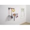 imageRubbermaid FastTrack Garage Storage Utility Hooks 5 Piece Black All in One Rail Hook Kit and Tool Organizer Heavy Duty for HomeGarageShedGarden1 Rail  7 Hooks