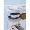 imageRubbermaid FastTrack MultiPurpose Closet Shelving Kit White Adjustable Pantry StorageOrganization for your ClothesShoesFoodCleaning Supplies57 Feet