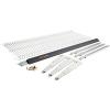 imageRubbermaid Fasttrack Rail Storage 48quotx16quot 3Shelf Kit 350 lbs Per Shelf for HomeGarageShedWorkshop Organization8Piece