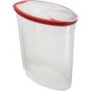 imageRubbermaid Flex and Seal Cereal Keeper 15 Gallon BPAFree Clear with Red Lid Airtight15Gallon