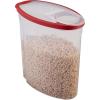 imageRubbermaid Flex and Seal Cereal Keeper 15 Gallon BPAFree Clear with Red Lid Airtight15Gallon