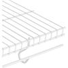 imageRubbermaid FreeSliding Wire Shelf White Adjustable Shelving with FreeSlide Design for Closet Organization System 12x 4 1 Pack