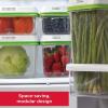 imageRubbermaid FreshWorks Produce Saver Large Produce Storage Containers 4 Piece SetSet of 2  Large