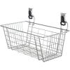 imageRubbermaid Garage FastTrack Wire Mesh Basket Wall Mounted Storage System Holds up to 50 pounds Satin Nickel for ToolToySports EquipmentIndividual