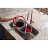 imageRubbermaid Microfiber Flat Spin Mop Floor Cleaning System with Wringer Bucket Red Flat Floor Mop for HardwoodLaminateVinylTileStone Floors