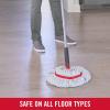 imageRubbermaid Microfiber Twist Mop Kit with 2 Refills Kit Machine Washable Builtin Wringer Lightweight Safe for All Floor Types Deep Cleaning for HomeBathroomGarageOfficeMicrofiber Twist Mop  Collapsible