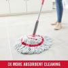 imageRubbermaid Microfiber Twist Mop Kit with 2 Refills Kit Machine Washable Builtin Wringer Lightweight Safe for All Floor Types Deep Cleaning for HomeBathroomGarageOfficeMicrofiber Twist Mop  Collapsible