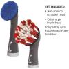 imageRubbermaid Reveal Power Scrubber Attachable Soft Bristle ampamp Velcro Head with 6 Microfiber Pads for Cordless Electric Battery Powered Scrub Brush Ideal for ShoesSneakersCar TrimTiresFurnitureDual Head Combo