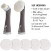 imageRubbermaid Reveal Power Scrubber Attachable Soft Bristle ampamp Velcro Head with 6 Microfiber Pads for Cordless Electric Battery Powered Scrub Brush Ideal for ShoesSneakersCar TrimTiresFurniture8 Piece Polish Kit