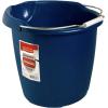 imageRubbermaid Roughneck Square Bucket 12Quart Blue Sturdy Pail Bucket Organizer Household Cleaning Supplies Projects Mopping Storage Comfortable Durable Grip Pour HandleRoyal Blue