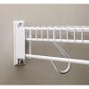 imageWall Mount Bracket 2 12 in Height 3 1116 in Width 4 12 in Length Plastic White