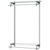 imageRubbermaid Configurations Closet Shelves ampamp Hanging Kit 2 26quot Shelves Titanium Custom Pantry Organizer and StorageClothes Rack for HomeLaundryBathroomMudroomPantryLinen Closet