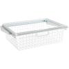 imageRubbermaid Configurations Sliding Basket for Closet Drawer Organization White Sturdy Slide Out Basket for HomeLaundryBathroomMudroomPantryLinen ClosetWhite