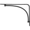 imageRubbermaid Decorative Shelf Bracket 6 x 8Inch Arch Black Stylish Shelving Organization System Asymmetrical design