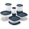 imageRubbermaid EasyFindLids Food Storage Containers in SpecialEdition Insignia Blue 42 PieceBlue