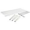 imageRubbermaid Fasttrack Rail Storage 48quotx16quot 3Shelf Kit 350 lbs Per Shelf for HomeGarageShedWorkshop Organization16Piece