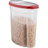 imageRubbermaid Flex and Seal Cereal Keeper 15 Gallon BPAFree Clear with Red Lid Airtight15Gallon